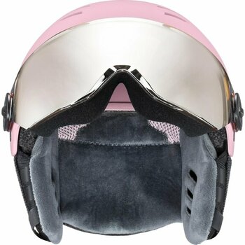 Ski Helmet UVEX Rocket Junior Visor Pink Confetti 54-58 cm Ski Helmet - 3