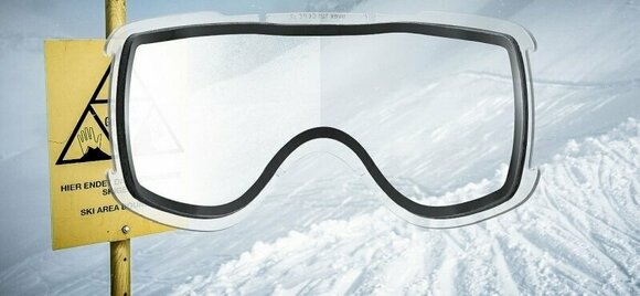 Ski Goggles UVEX Downhill 2100 CV White Mat/Mirror Blue/CV Green Ski Goggles - 5