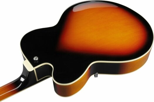 Semi-akoestische gitaar Ibanez AF75-BS Brown Sunburst - 5