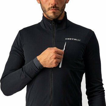 Cycling Jacket, Vest Castelli Go Jacket Light Black/White S Jacket - 4