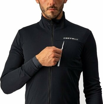 Cycling Jacket, Vest Castelli Go Jacket Light Black/White M Jacket - 4