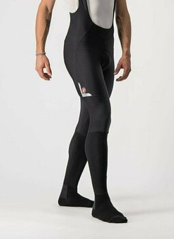 Fietsbroeken en -shorts Castelli Velocissimo 5 Bib Tight Black/Silver Reflex S Fietsbroeken en -shorts - 4