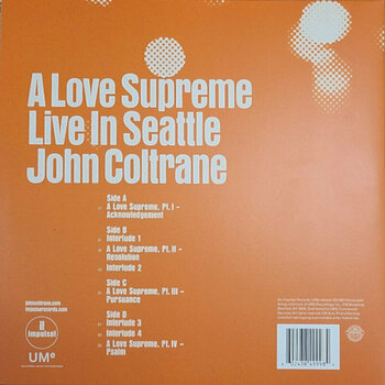 Vinyl Record John Coltrane - A Love Supreme: Live In Seattle (2 LP) - 2