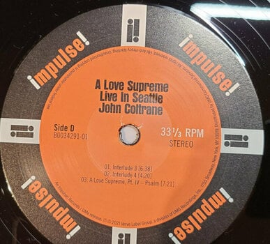 Schallplatte John Coltrane - A Love Supreme: Live In Seattle (2 LP) - 8