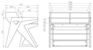 Mobilier de studio Zaor Vision WS White-Black Mobilier de studio - 3
