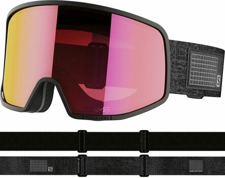 Masques de ski Salomon LO FI Sigma Black Grunge/Uni Purple  Red Masques de ski - 2