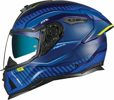 Helm Nexx SX.100R Skidder Blue/Neon MT S Helm - 2
