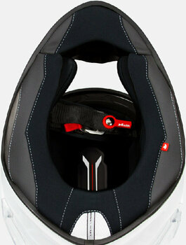 Helm Nexx X.R3R Carbon White/Red L Helm - 5
