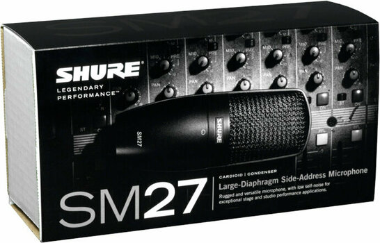 Kondenzátorový štúdiový mikrofón Shure SM27 Kondenzátorový štúdiový mikrofón - 4