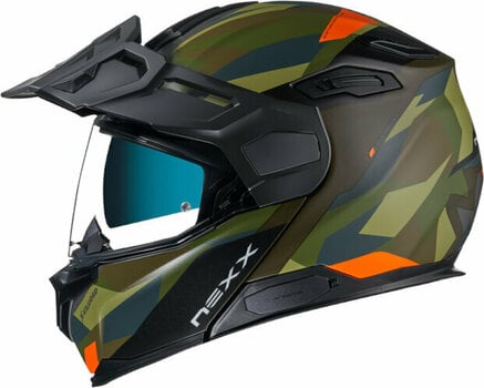 Helm Nexx X.Vilijord Taiga Green/Orange MT S Helm (Zo goed als nieuw) - 13
