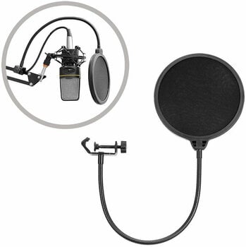 Desk Microphone Stand Neewer NW-35 with Pop Filter Desk Microphone Stand - 3