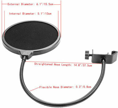 Statyw mikrofonowy stołowy Neewer NW-35 with Pop Filter Statyw mikrofonowy stołowy - 4