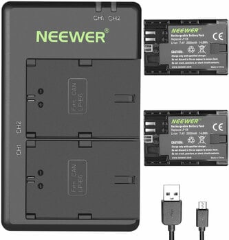 Battery Neewer LP-E6/E6N fast charger for Canon 2000 mAh Battery - 2