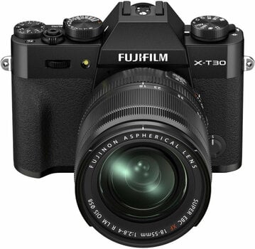 Tükör nélküli fényképezőgépek Fujifilm X-T30 II + Fujinon XF18-55 mm Black - 10