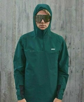 Odzież kolarska / koszulka POC Mantle Thermal Hoodie Moldanite Green XL - 3