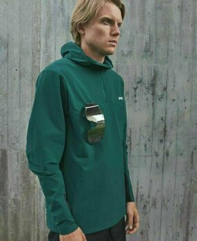 Kolesarski dres, majica POC Mantle Thermal Hoodie Moldanite Green M - 4