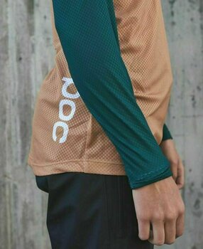 Tricou ciclism POC MTB Pure LS Jersey Tricou Moldanite Green/Aragonite Brown M - 6