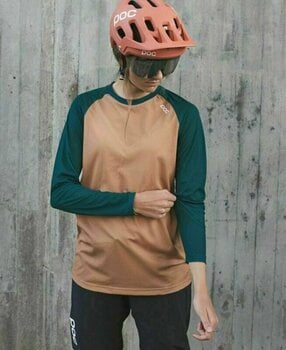 Велосипедна тениска POC MTB Pure LS Jersey Джърси Moldanite Green/Aragonite Brown XL - 5