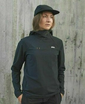 Pyöräilytakki, -liivi POC Mantle Thermal Hoodie Huppari Uranium Black XL - 3