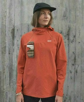 Cycling jersey POC Mantle Thermal Hoodie Agate Red L - 7