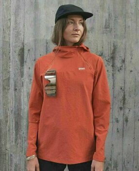 Cycling jersey POC Mantle Thermal Hoodie Agate Red XL - 7