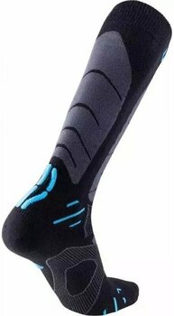 Ski Socks UYN Men's Ski Touring Black/Azure 35/38 Ski Socks - 2