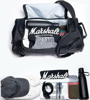 Music bag Marshall Underground Duffle Black/White Tote Bag Black - 4