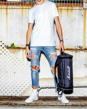 Music bag Marshall Underground Duffle Black/White Tote Bag Black - 6
