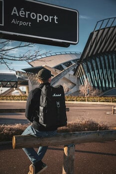 Hudebnícka taška Marshall Uptown Rucksack Black/White Batoh Black - 5