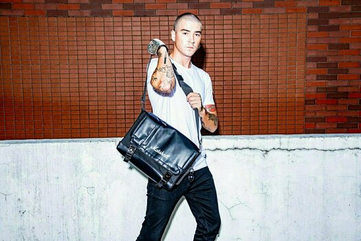 Music bag Marshall Uptown Messenger Black/White Purse Black - 5