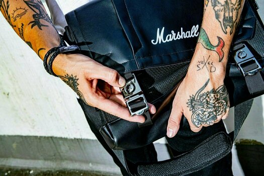 Music bag Marshall Uptown Messenger Black/White Purse Black - 7