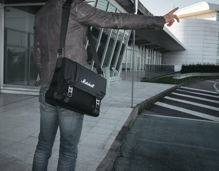 Music bag Marshall Uptown Messenger Black/White Purse Black - 8