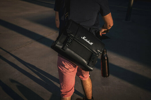 Music bag Marshall Uptown Messenger Black/White Purse Black - 10