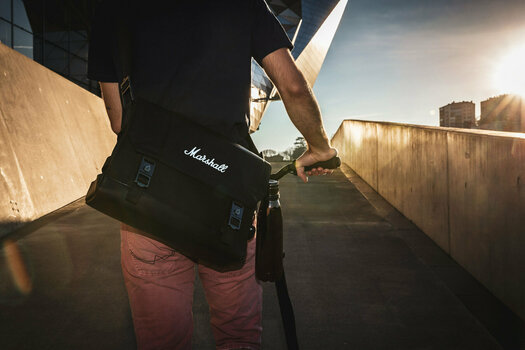 Music bag Marshall Uptown Messenger Black/White Purse Black - 11