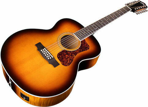 12-string Acoustic-electric Guitar Guild F-2512E Deluxe WESTERLY Antique Sunburst - 5