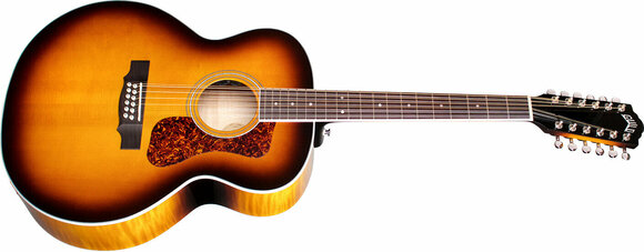 12-string Acoustic-electric Guitar Guild F-2512E Deluxe WESTERLY Antique Sunburst - 4