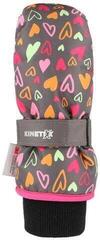 Ski-handschoenen KinetiXx Candy Mini Grey Printed Hearts 3 Ski-handschoenen - 1