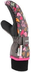 Ski-handschoenen KinetiXx Candy Mini Grey Printed Hearts 3 Ski-handschoenen - 2