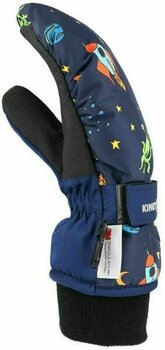 Ski Gloves KinetiXx Carlo Mini Blue Printed Space 2 Ski Gloves - 3