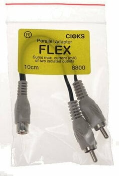 Power Supply Adaptor Cable CIOKS Flex Parallel Adapter Sand Grey 10 cm Power Supply Adaptor Cable - 2