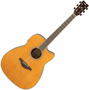 Dreadnought elektro-akoestische gitaar Yamaha FGC-TA Vintage Tint - 3