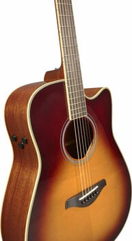Dreadnought elektro-akoestische gitaar Yamaha FGC-TA Brown Sunburst - 4
