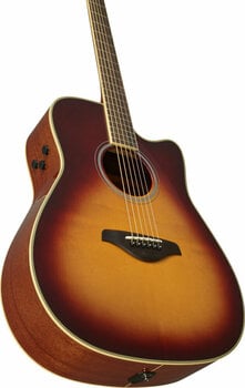 Elektroakustická gitara Dreadnought Yamaha FGC-TA Brown Sunburst - 5