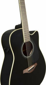 Guitare Dreadnought acoustique-électrique Yamaha FGC-TA Noir - 4