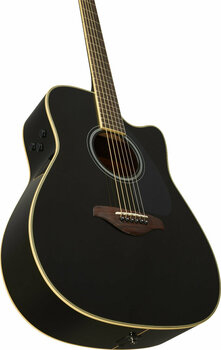 Guitare Dreadnought acoustique-électrique Yamaha FGC-TA Noir - 5