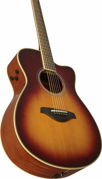 Dreadnought elektro-akoestische gitaar Yamaha FSC-TA Brown Sunburst - 5