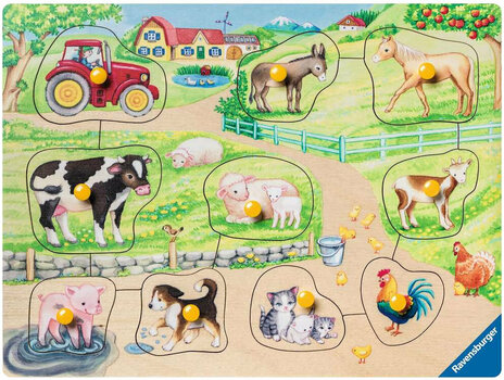 Puslespil Ravensburger 36899 In The Morning On The Farm 10 Parts Puslespil - 2