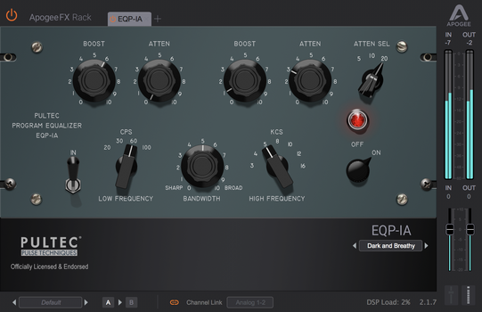 Effect Plug-In Apogee FX Rack EQP-1A (Digital product) - 2