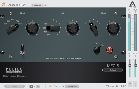 Tonstudio-Software Plug-In Effekt Apogee FX Rack Pultec MEQ-5 (Digitales Produkt) - 2