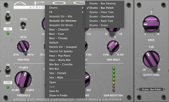 Tonstudio-Software Plug-In Effekt Apogee FX Rack Symphony ECS Channel Strip (Digitales Produkt) - 2
